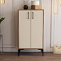 Hanah Home Zapatero Prag - Nogal y Crema